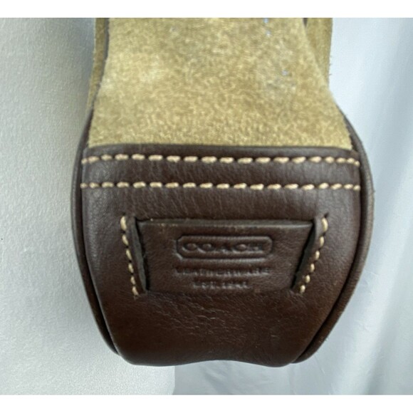 COACH Vintage Y2K Suede Leather Hampton Luxury Designer Hobo Shoulder Bag 7589 - Picture 8 of 15